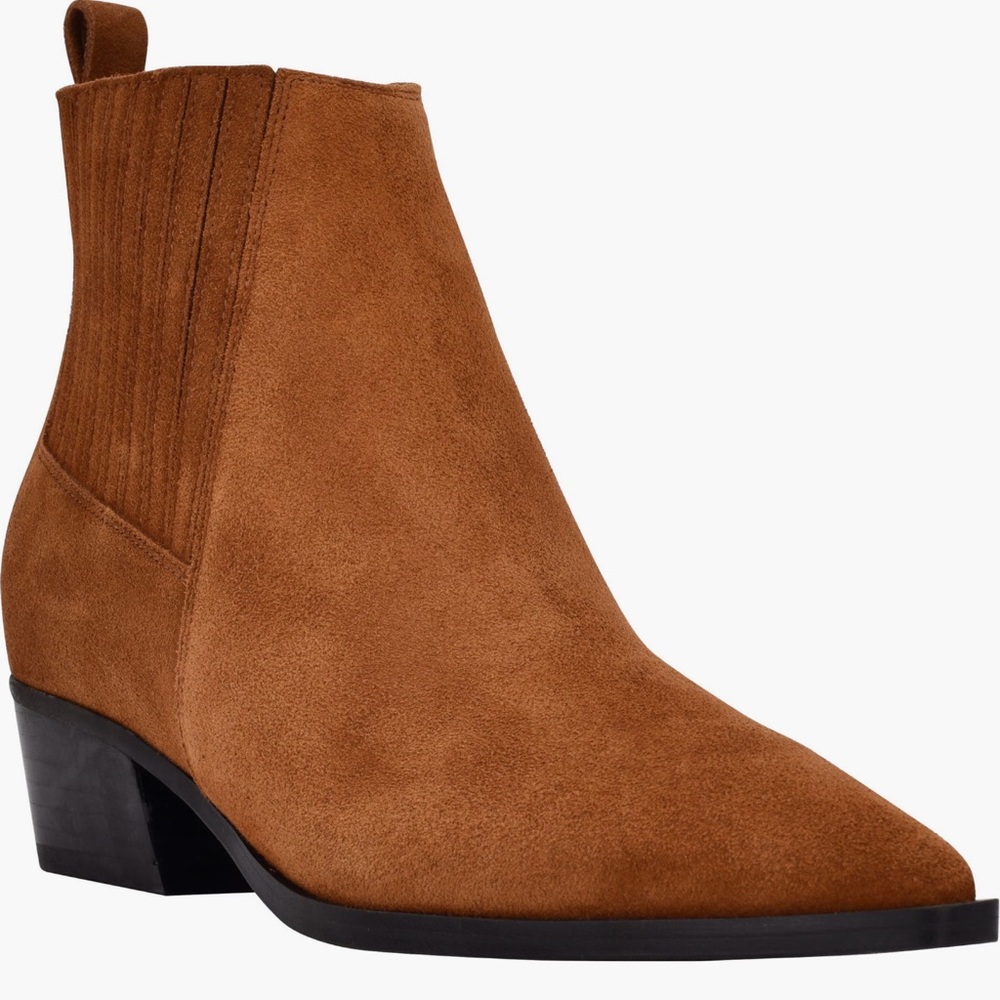Marc Fisher LTD Yarita Pointed Toe Bootie dark natural 120